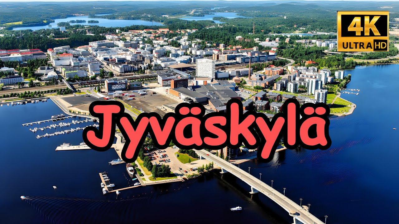 Jyväskylä，The unique charm of a city south of the Arctic Circle，Wlking tours， 4K