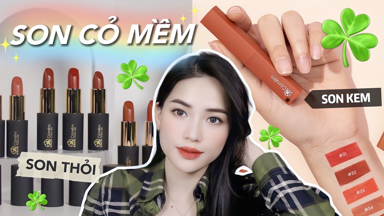 [REVIEW] 2 BỘ SON CỎ MỀM B&Aacute;N CHẠY: SON LỤA & SON KEM NHUNG? [Video c&oacute; chứa Affiliate Marketing]