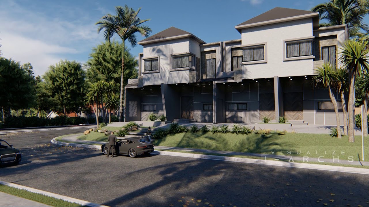 Modern House Exterior Rendering | Walkthrough Architecture Rendering