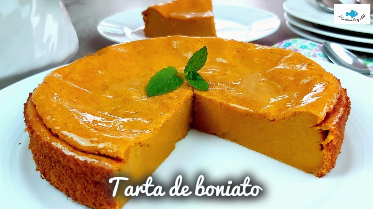 Te encantará esta tarta! TARTA de BONIATO/CAMOTE/SWEET POTATO Cómo asar boniatos. #tartadeboniato