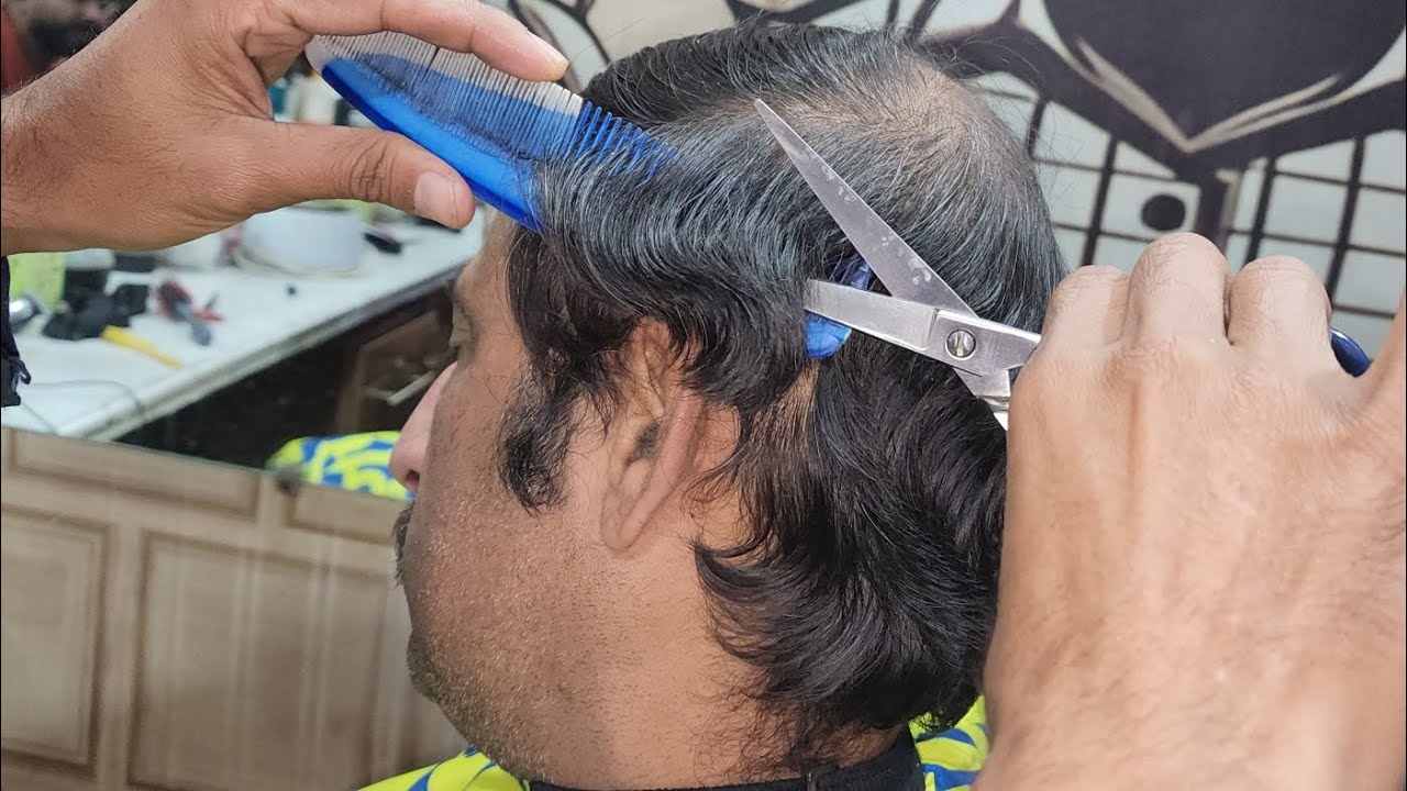 Men's Long HairCut✂️ & simple Hair styles 2026|| How to Cut and Long Hair? #AliHairCut 💈