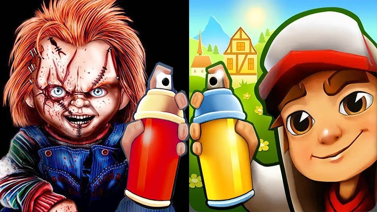 Subway Surfers IZZY vs CHUCKY vs 3D CHUCKY Gameplay HD