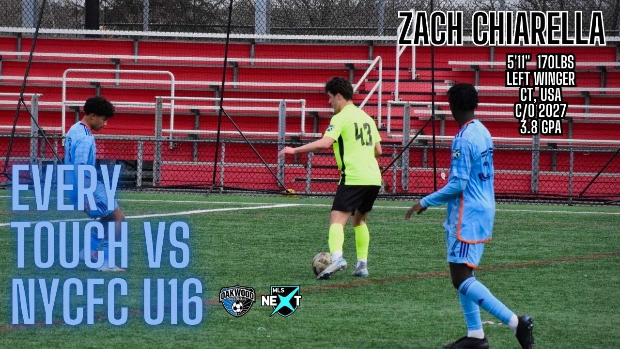 Every Touch vs NYCFC U16 MLS Next | 2-1 Win | Zach Chiarella | 03/09/25