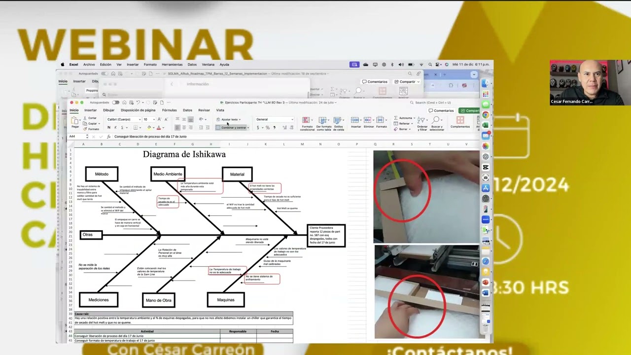 Webinar DMAIC y las Herramientas clave de calidad