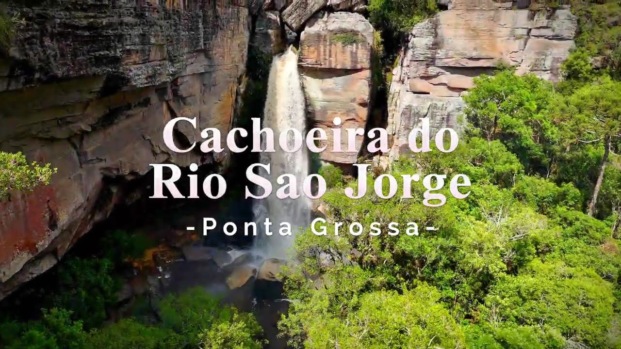 Cachoeira do Rio S&atilde;o Jorge, Ponta Grossa, PR. Bora conhecer esse lugar incr&iacute;vel.