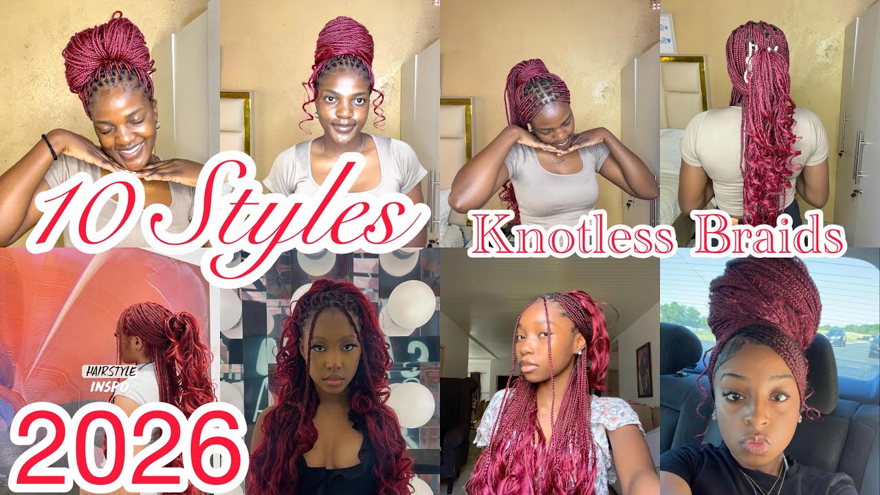 ‼️10 WAYS TO STYLE YOUR LONG KNOTLESS BOX BRAIDS WITH CURLS IN 2026 (Easy & Quick)Beginner Friendly 