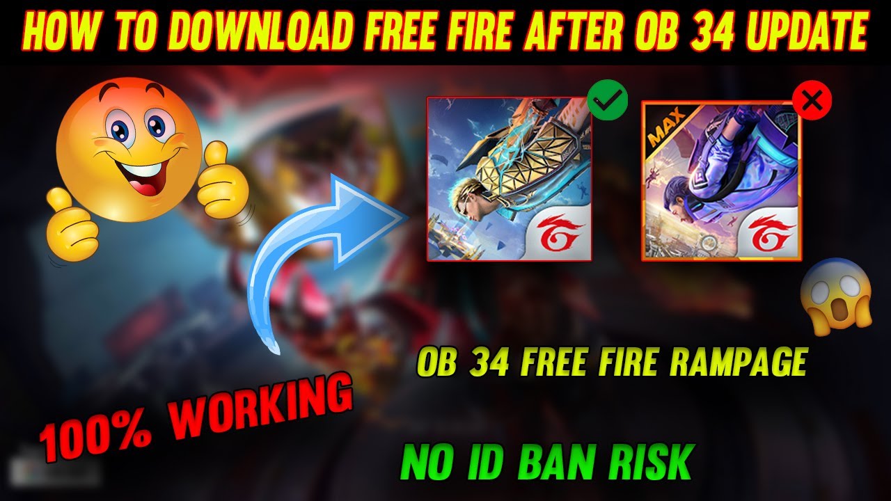How To Download Free Fire After OB 34 Update | How To update Free Fire/Free Fire Max OB34 2022