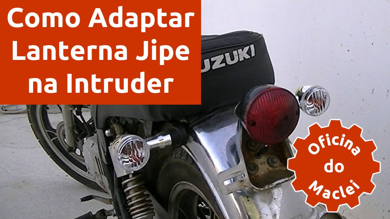 COMO INSTALAR LANTERNA DE JIPE NA SUZUKI INTRUDER