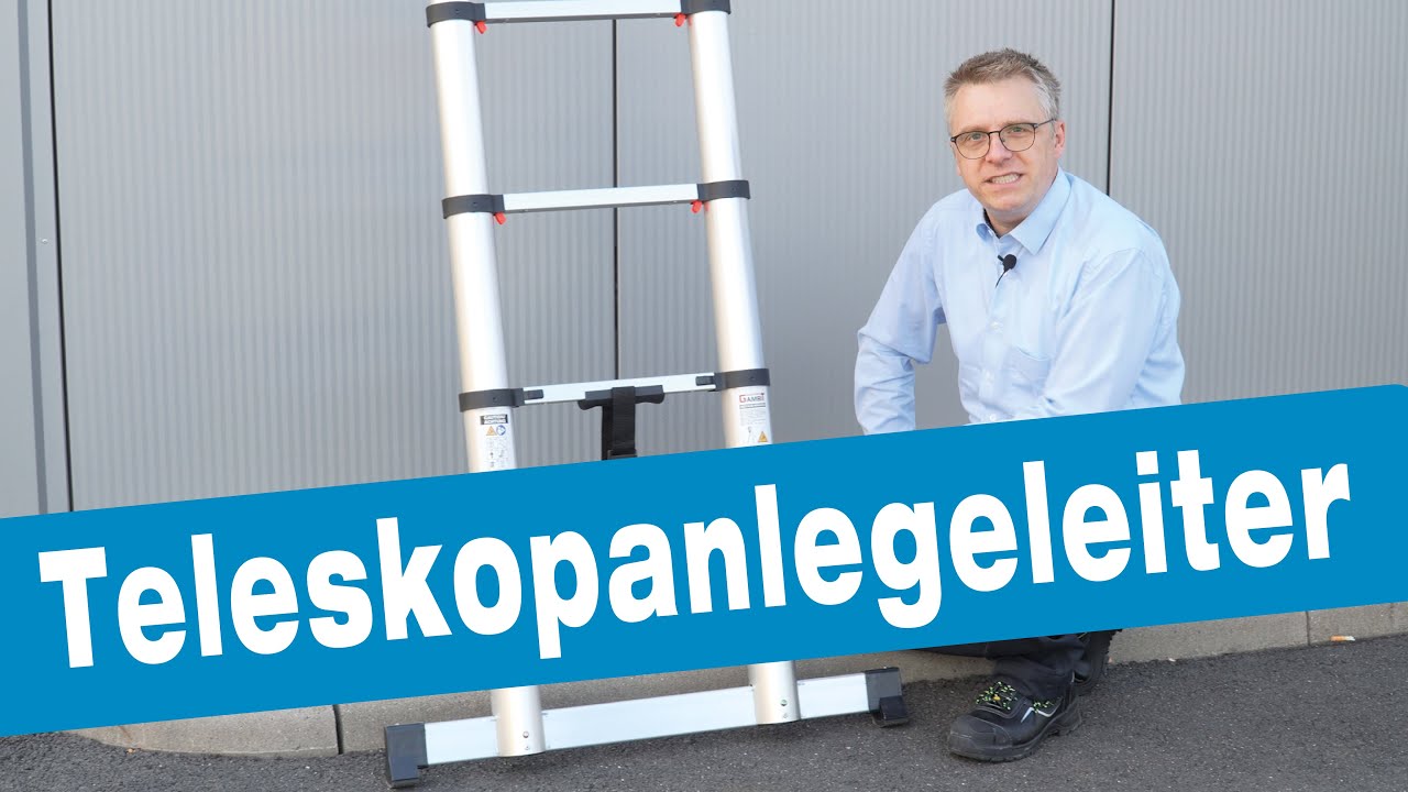 Flexibel und sicher arbeiten: Die Teleskop-Anlegeleiter für jede Werkstatt 🪜