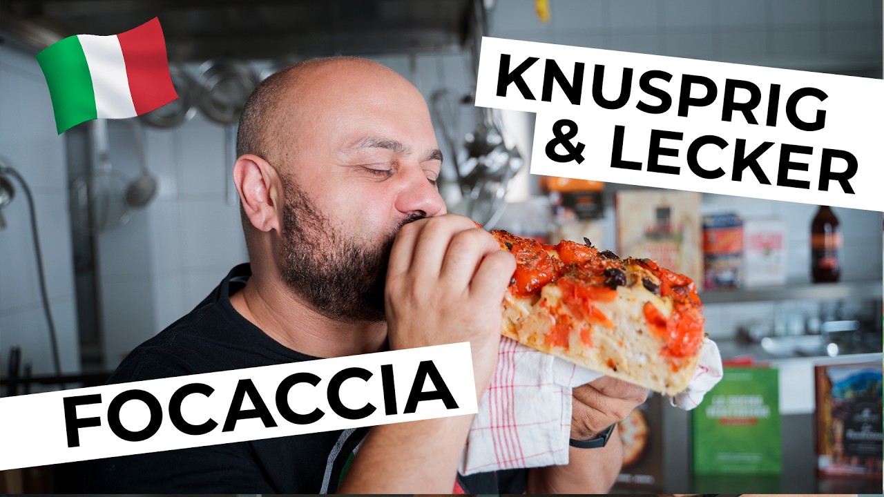 🍅 Das einfachste Focaccia Rezept für daheim! – Lecker, knusprig und fluffig! 🍞