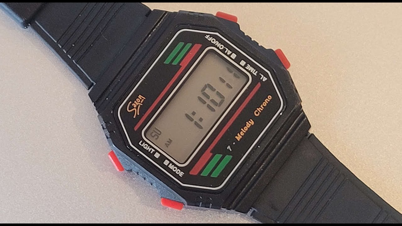 HPW 76: Saxon 7 Melody Chrono Watch - 010-004G (1984)
