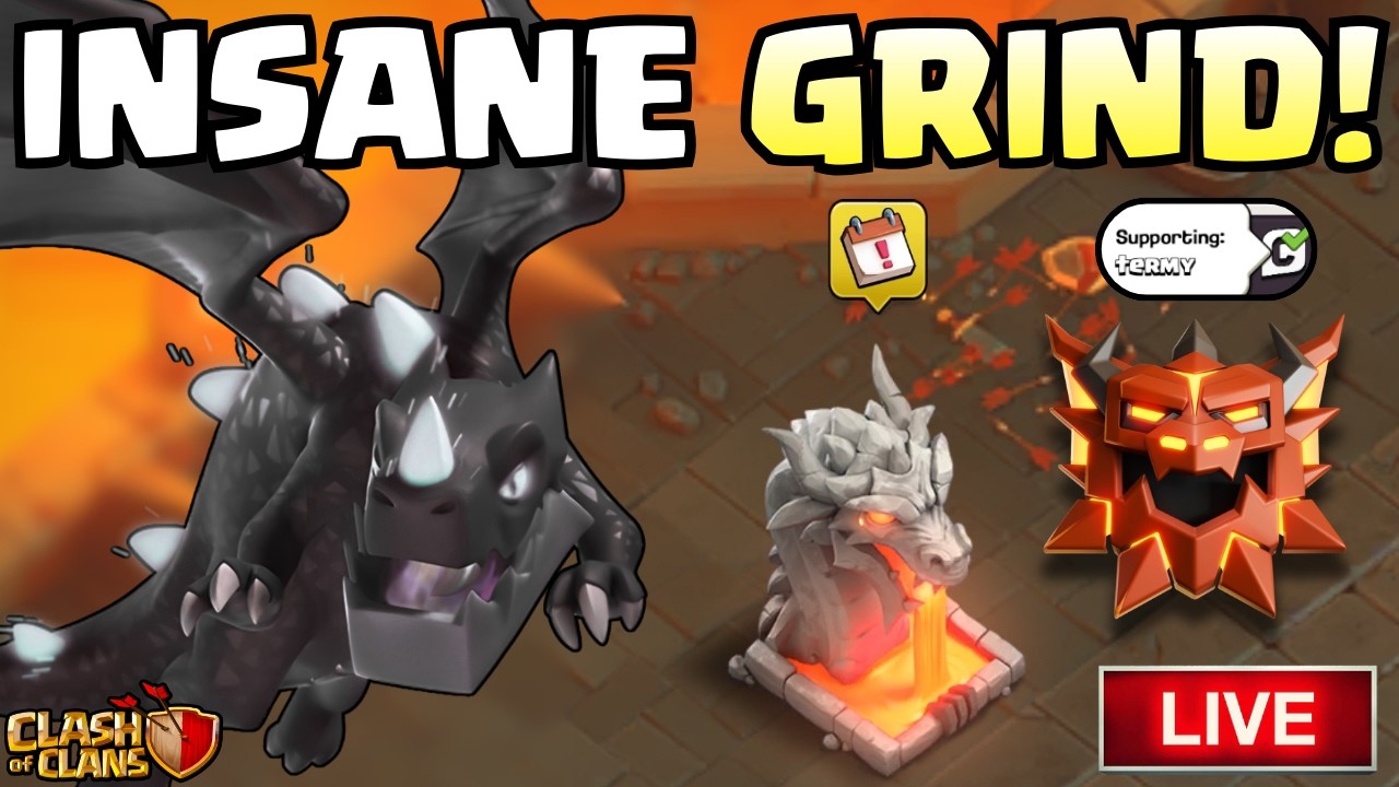 INSANE Edrag Attacks to Push to TOP RANK in Legend League! (Clash Of Clans LIVE) - Vertical