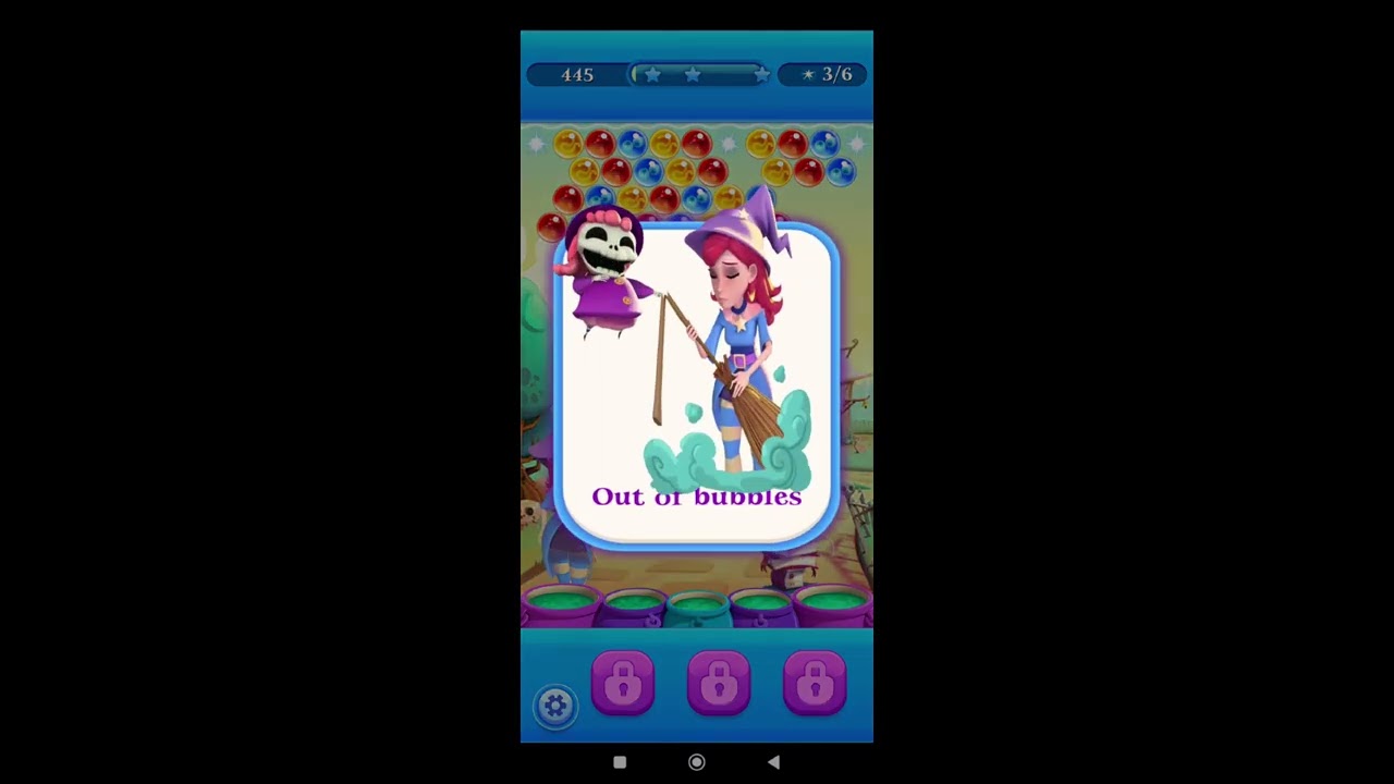 Game Over: Bubble Witch 2 Saga (Android)