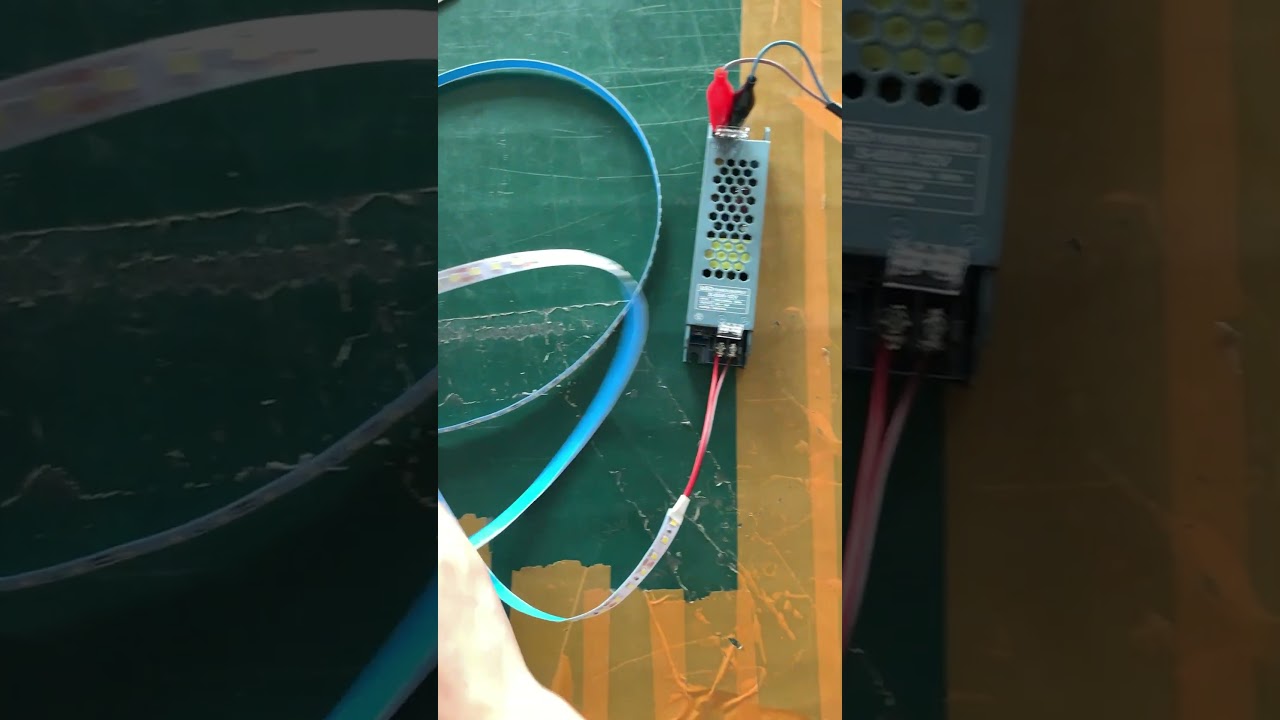5M led strip connect 12v 5A power supply---ready shipping#led #decoration #factory #ledlights