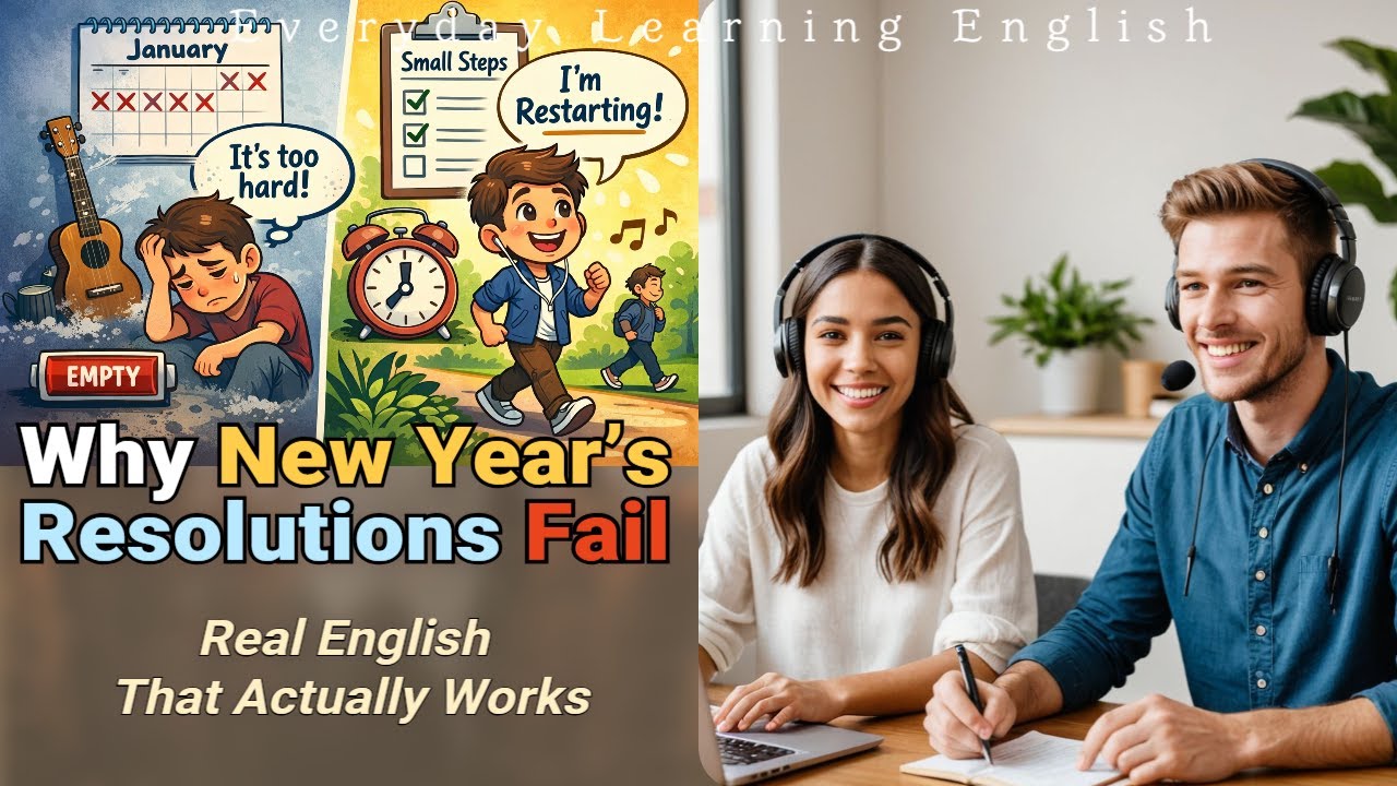 Why New Year’s Resolutions Don’t Last (And What Actually Works) | Real English Podcast l EP. 94