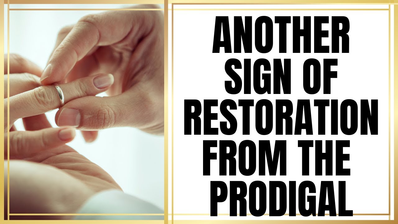 Another Sign Of Restoration Directly From the Prodigal | (This is an old video that I'm reposting)