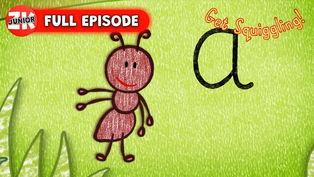 Letter A 🖍️ | Get Squiggling Letters | Full Episode