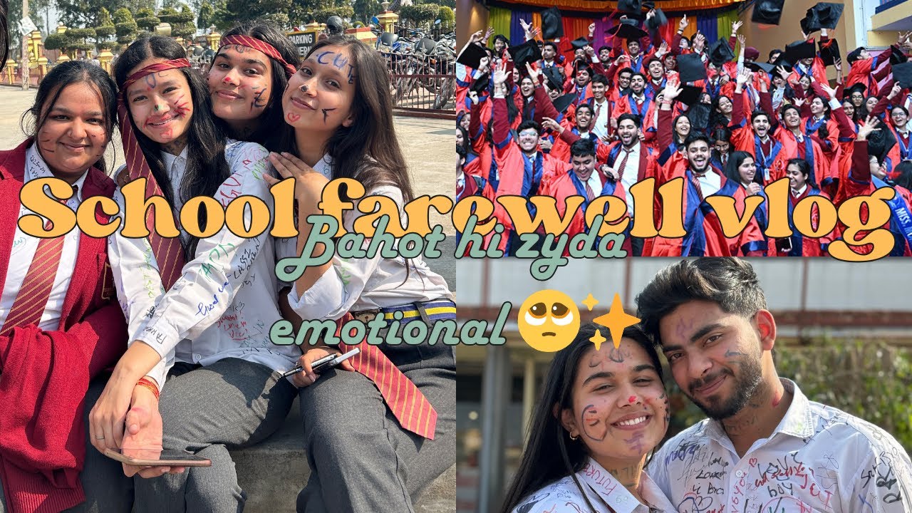 FAREWELL VLOG🌸 |BAHOT HI ZYDA EMOTIONAL🥺| | MONTFORT SCHOOL ROORKEE|