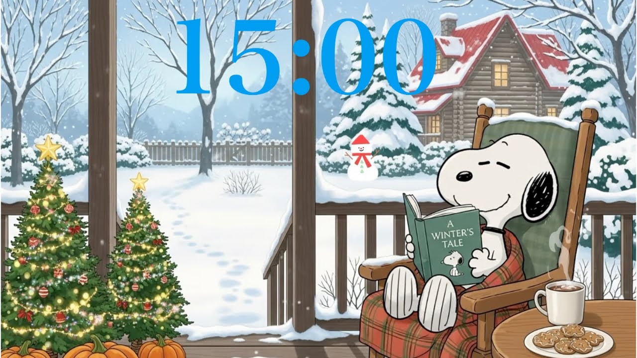 15-Minute Snoopy Focus Timer — Custom Cozy Productivity Session