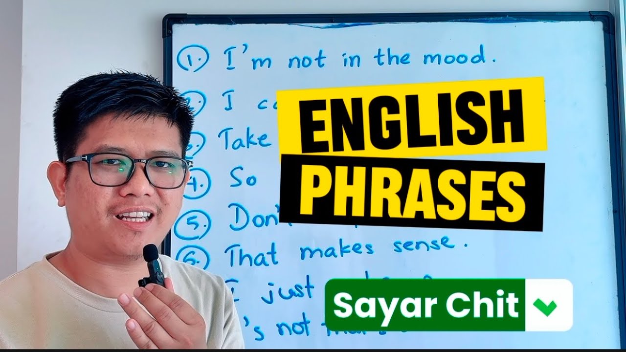 Speaking အမြန်တိုးတက်ချင်ရင် ဒါမျိုး ဝါကျတွေကို လေ့လာပါ။ 