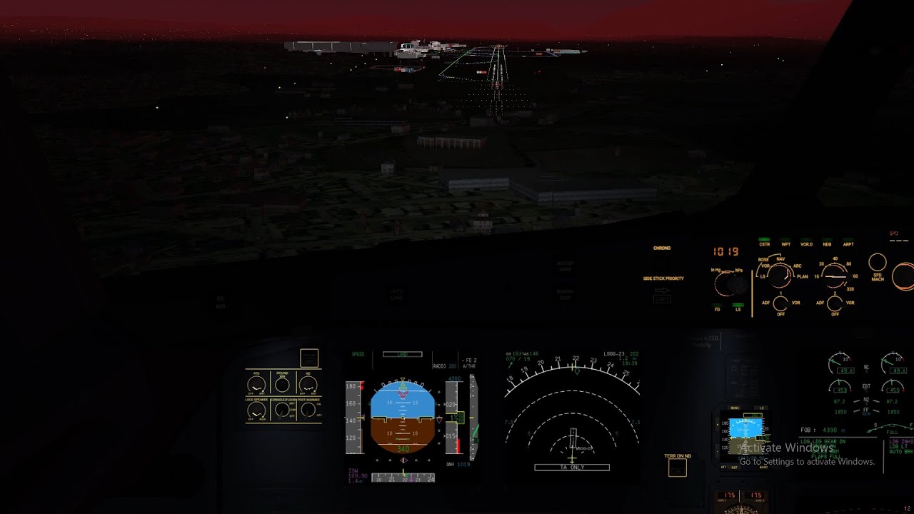 FlightGear 2024.1 | a320 Europe Tour Leg 3 | EGFF-LSGG|