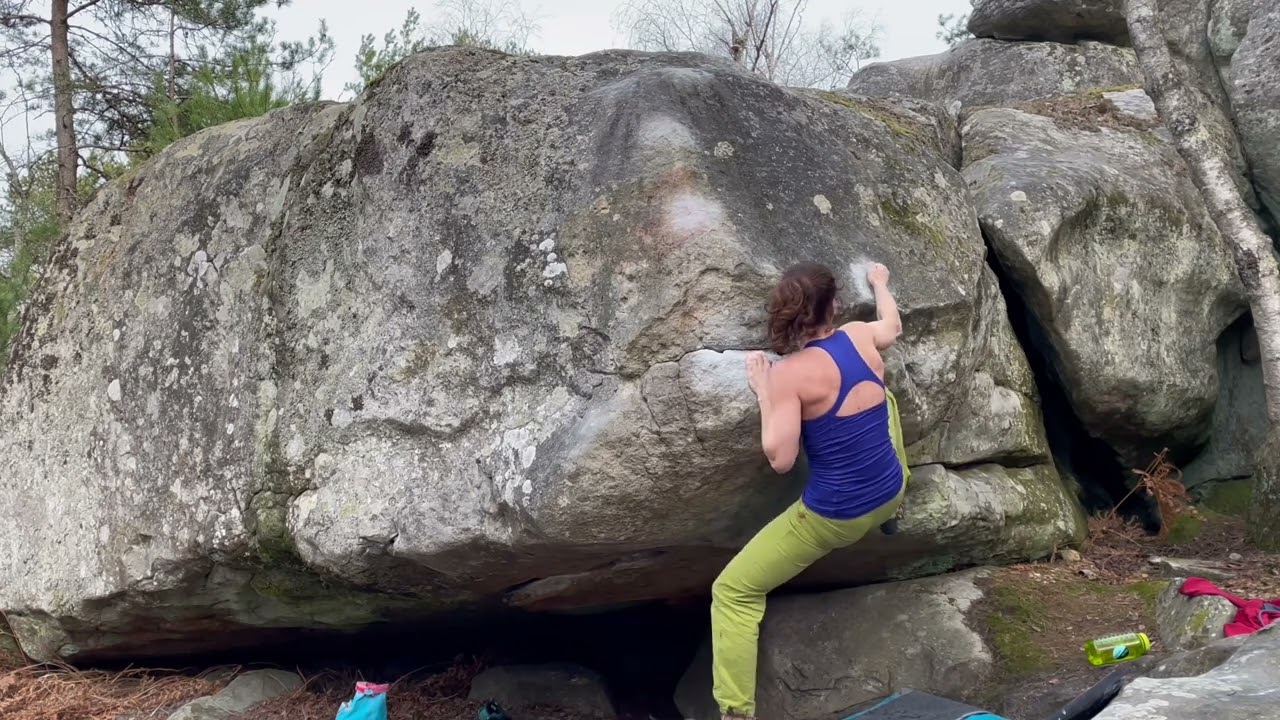 Malfrat (Fb 7a+) - Apremont Bizons - Fontainebleau