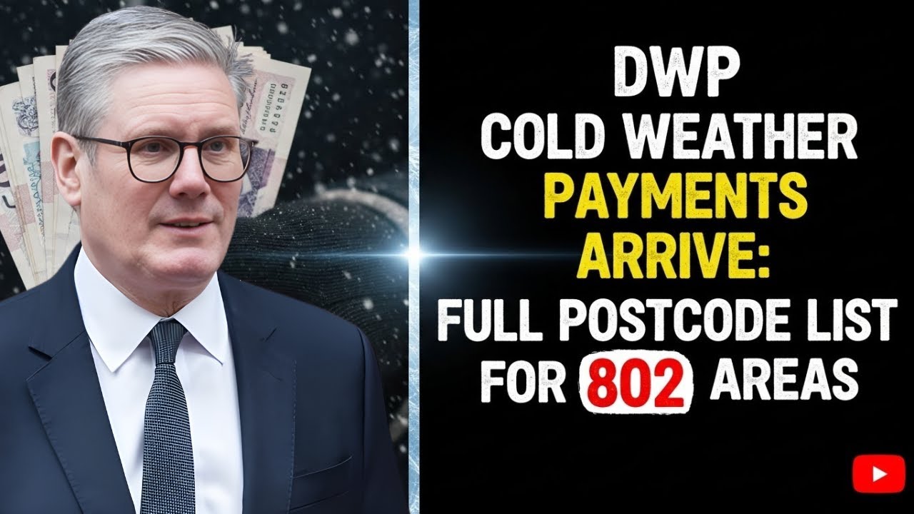 Cold Weather Payments Paid Out by DWP &ndash; Check the 802 Postcodes Now Receiving Funds