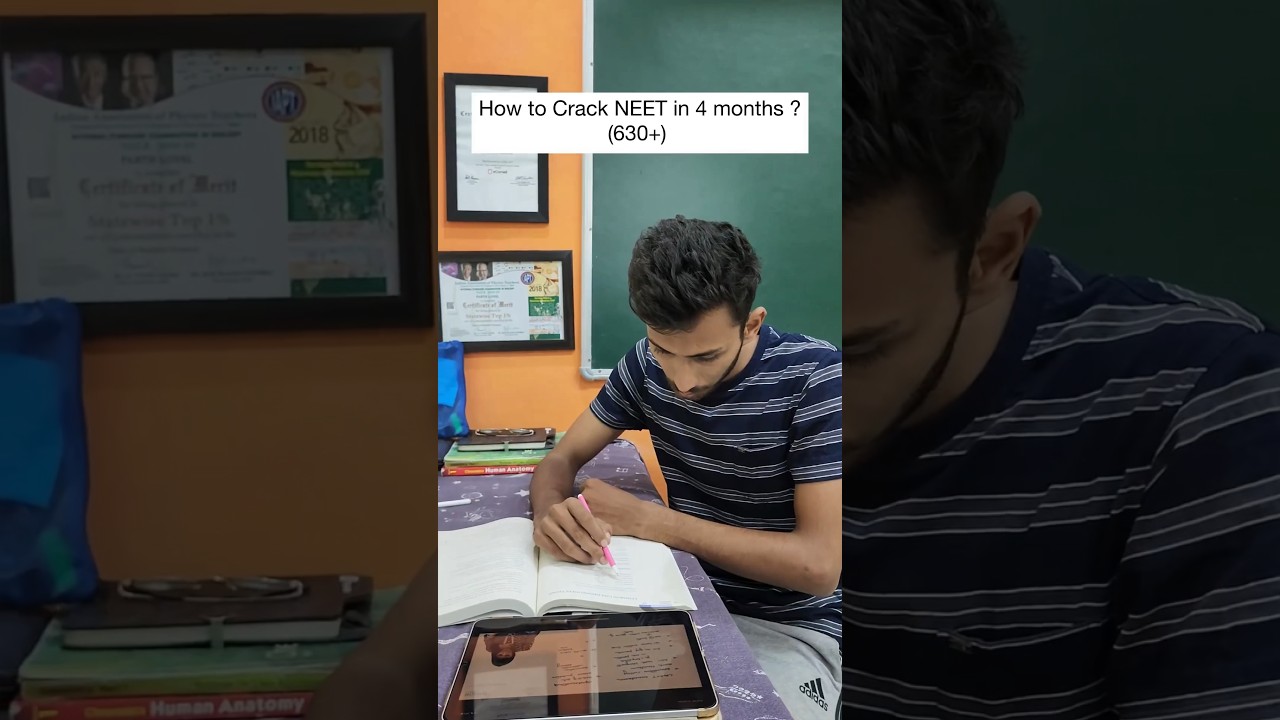 How to Crack NEET in 4 Months? #strategy