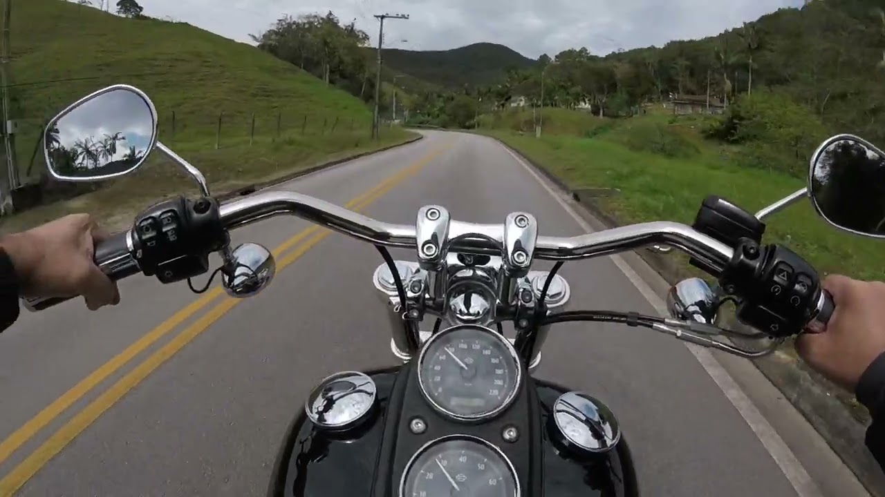 Motovlog com a Dyna Low Rider .