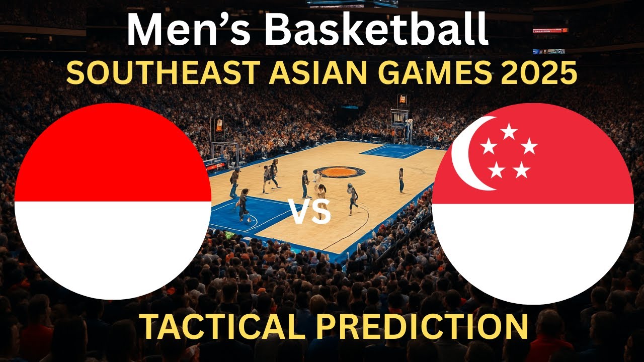 Indonesia vs Singapore LiveScore I Southeast Asian Men's Basketball Games 2025 Commentary Update