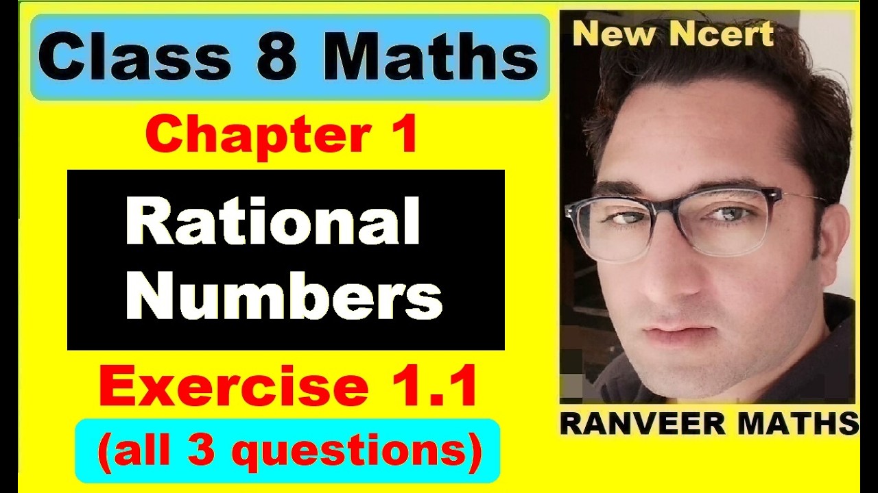 Class 8 Maths | Ex.1.1 Q1 - Q3 | Chapter 1 | Rational Numbers | New NCERT