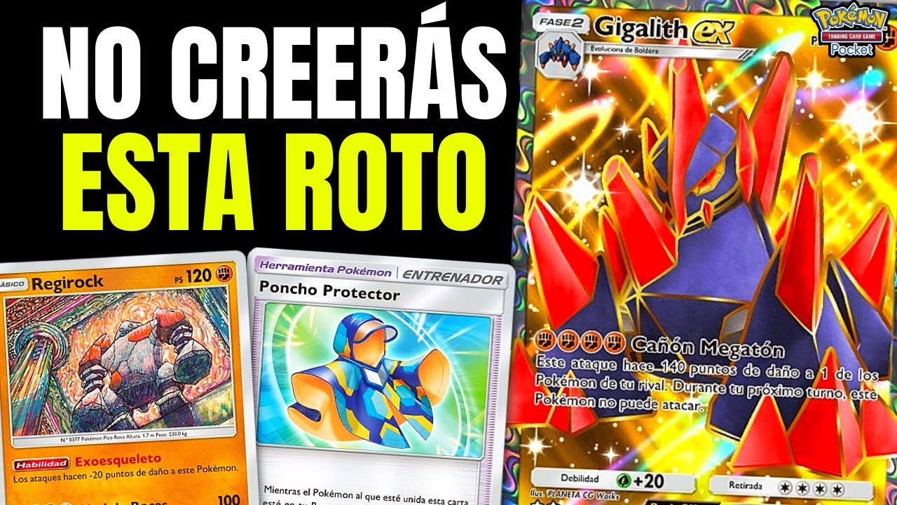 😱 NO CREERÁS lo ROTO que está Gigalith EX | Pokémon TCG Pocket