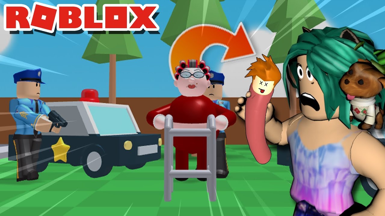 GRANNY TURNED ME INTO A HOT DOG! - ESCAPE GRANNY {GRANDMAS HOUSE) OBBY