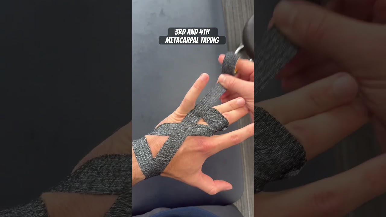 3rd and 4th Metacarpal Taping #theclubphysio #physio #jarrdefinger #fingerinjury