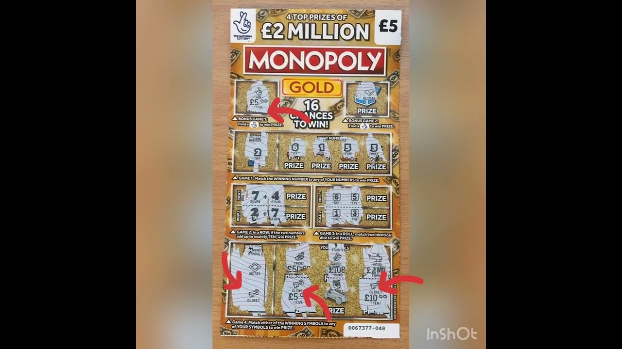 Monopoly gold scratch card#shorts #short#scratchcardsuk #scratchofftickets  #scratchoffcards