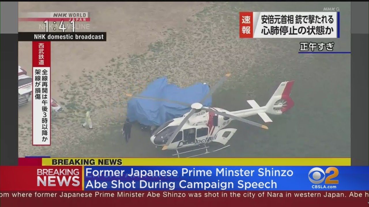 Japan's former Prime Minister Shinzo Abe reportedly shot during campaign speech