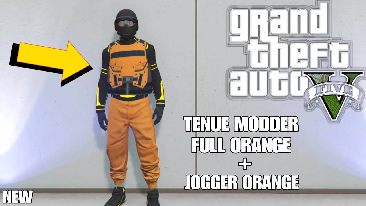 AVOIR UNE TENUE MODDER FULL ORANGE + JOGGER ORANGE SUR GTA 5 ONLINE | 1.48 | PS4/XBOX |