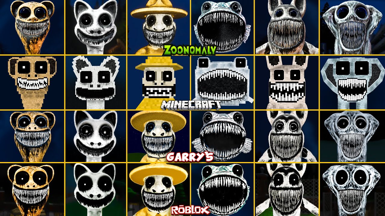 Zoonomaly EVOLUTION of ALL JUMPSCARES in All Games (Minecraft, Roblox, Garry's Mod)