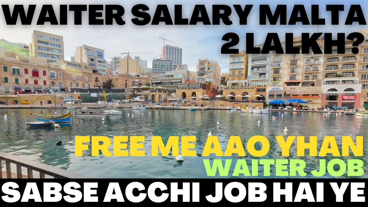 Waiter Job In Malta | Most Demanded Job In Malta | Salary & Full Detail