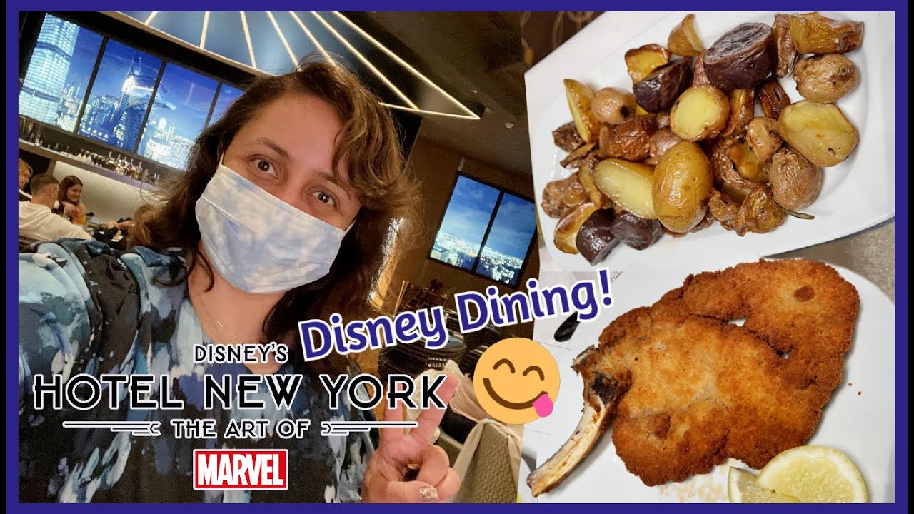 DINING at Disney's Hotel New York the Art of Marvel!