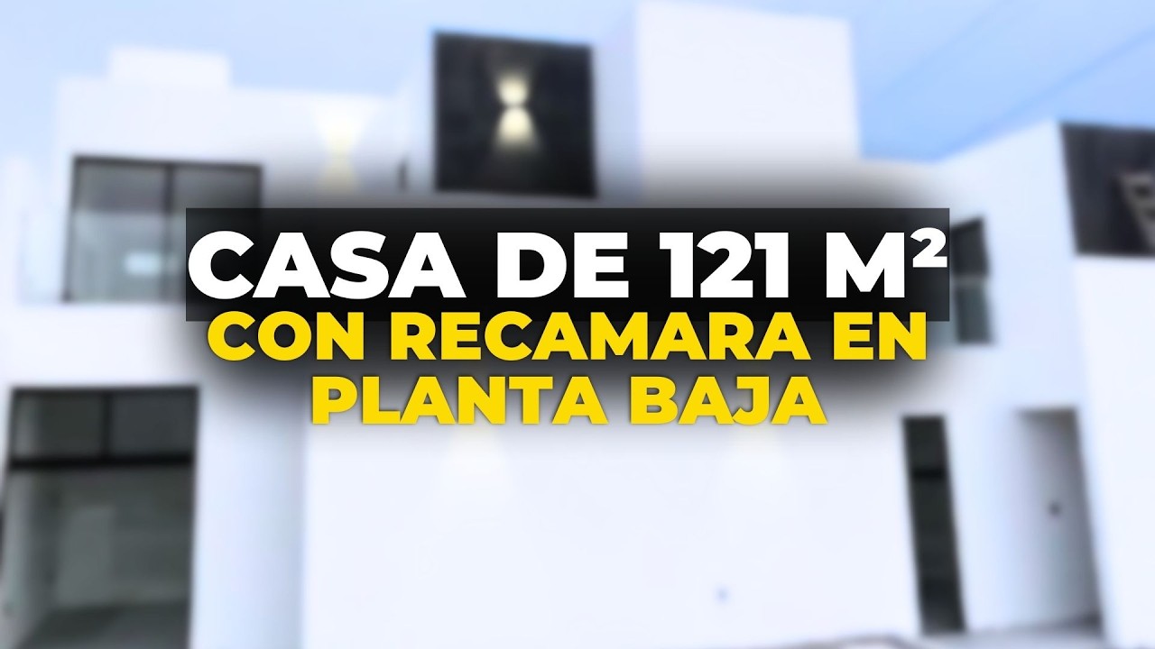 Distribuci&oacute;n en una Casa de 121 m&sup2; con 3 habitaciones