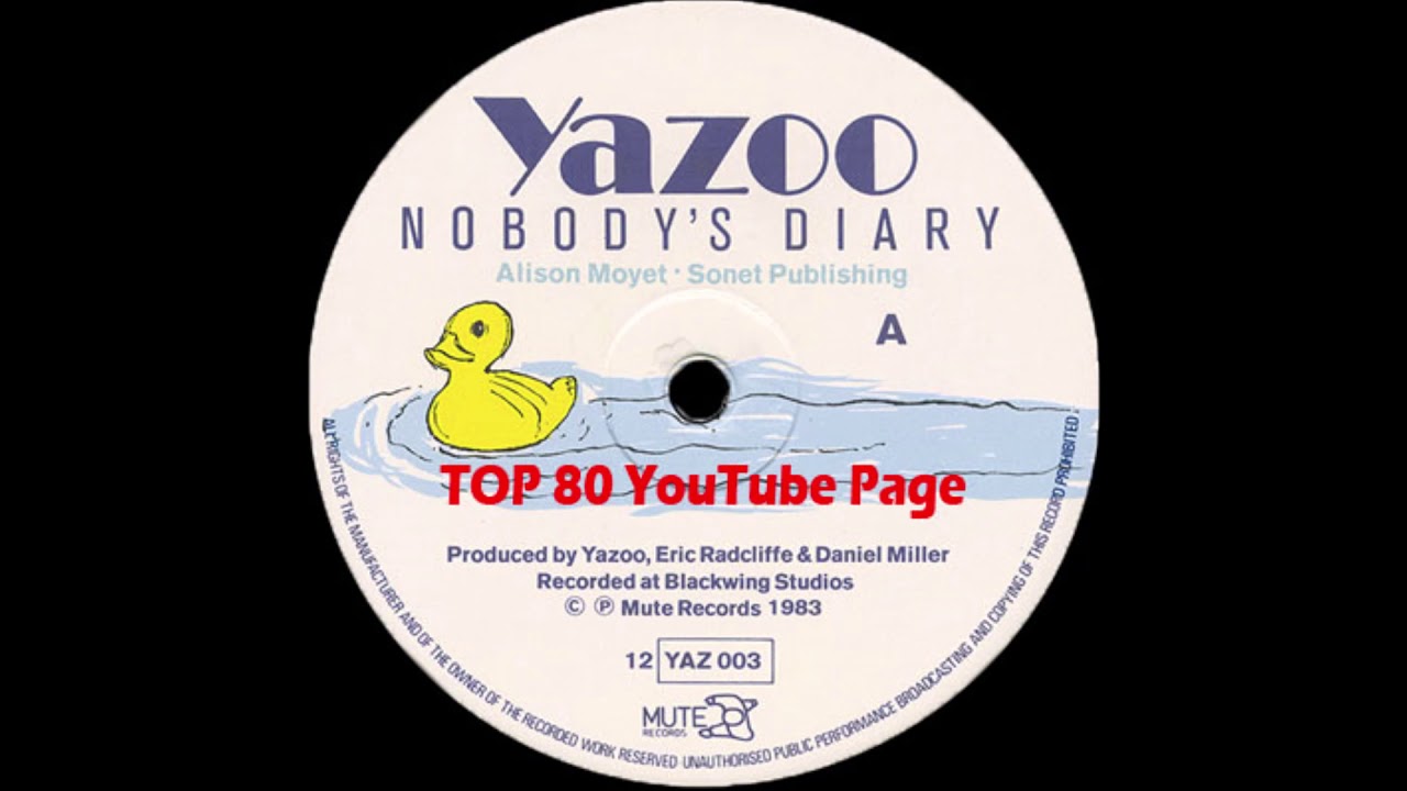 Yazoo - Nobodys Diary (Extended Version)