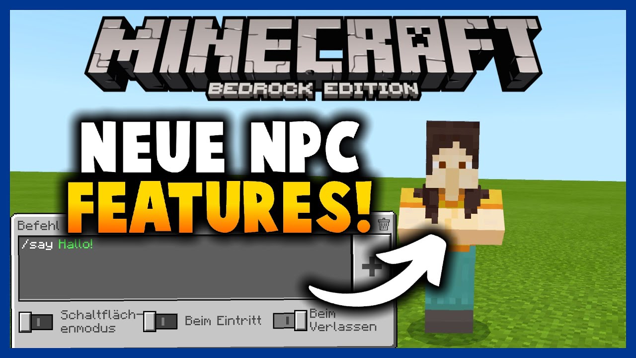 NEUE NPC Features! + Neuer Befehl! (Minecraft Bedrock)