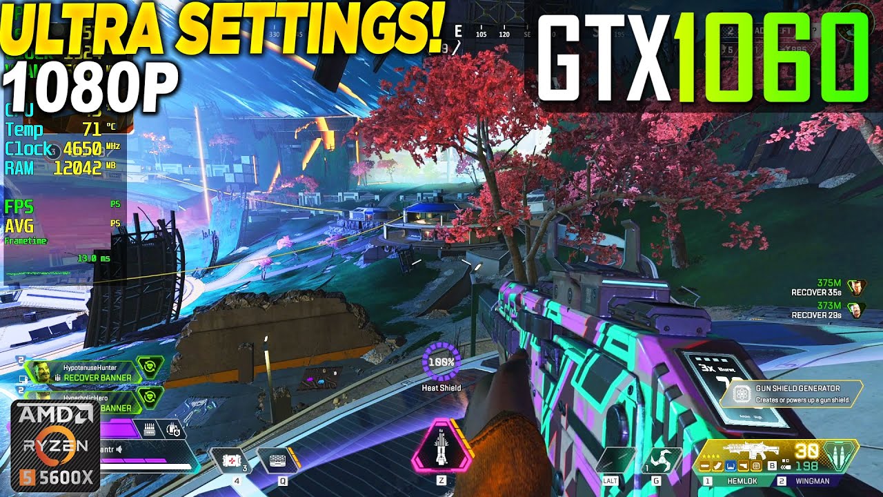 Apex Legends GTX 1060 + Ryzen 5 5600x - 1080p Ultra,