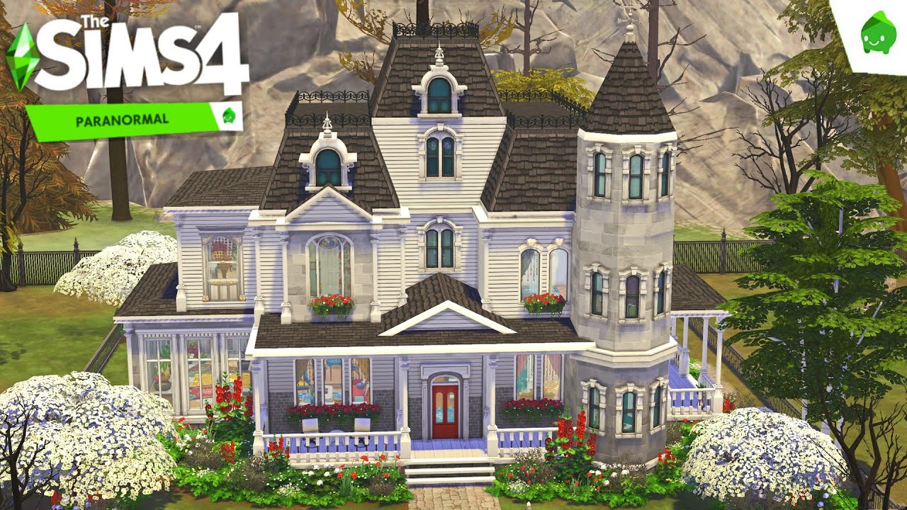 Paranormal Investigator's Victorian House 👻 | The Sims 4 : Paranormal Stuff | Speed Build (No CC)