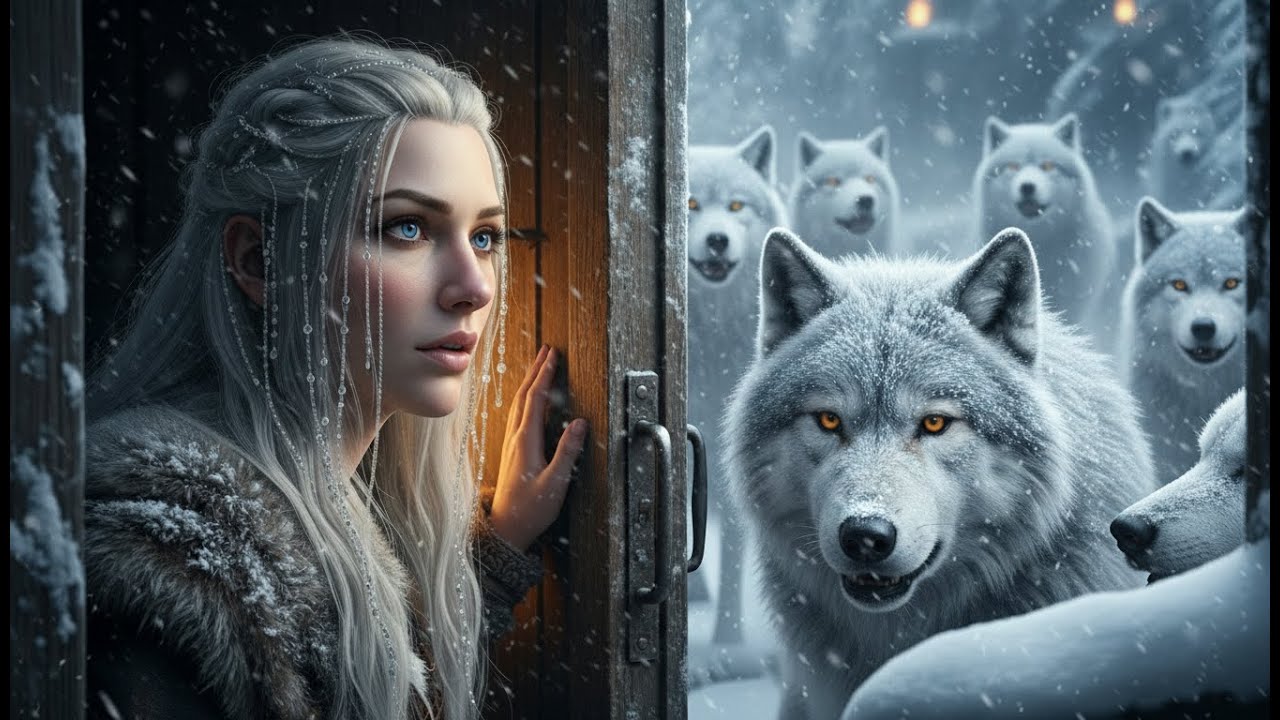 12 Wolves Beg Her for Shelter in Blizzard, Then She Discovers Why They Chose HER