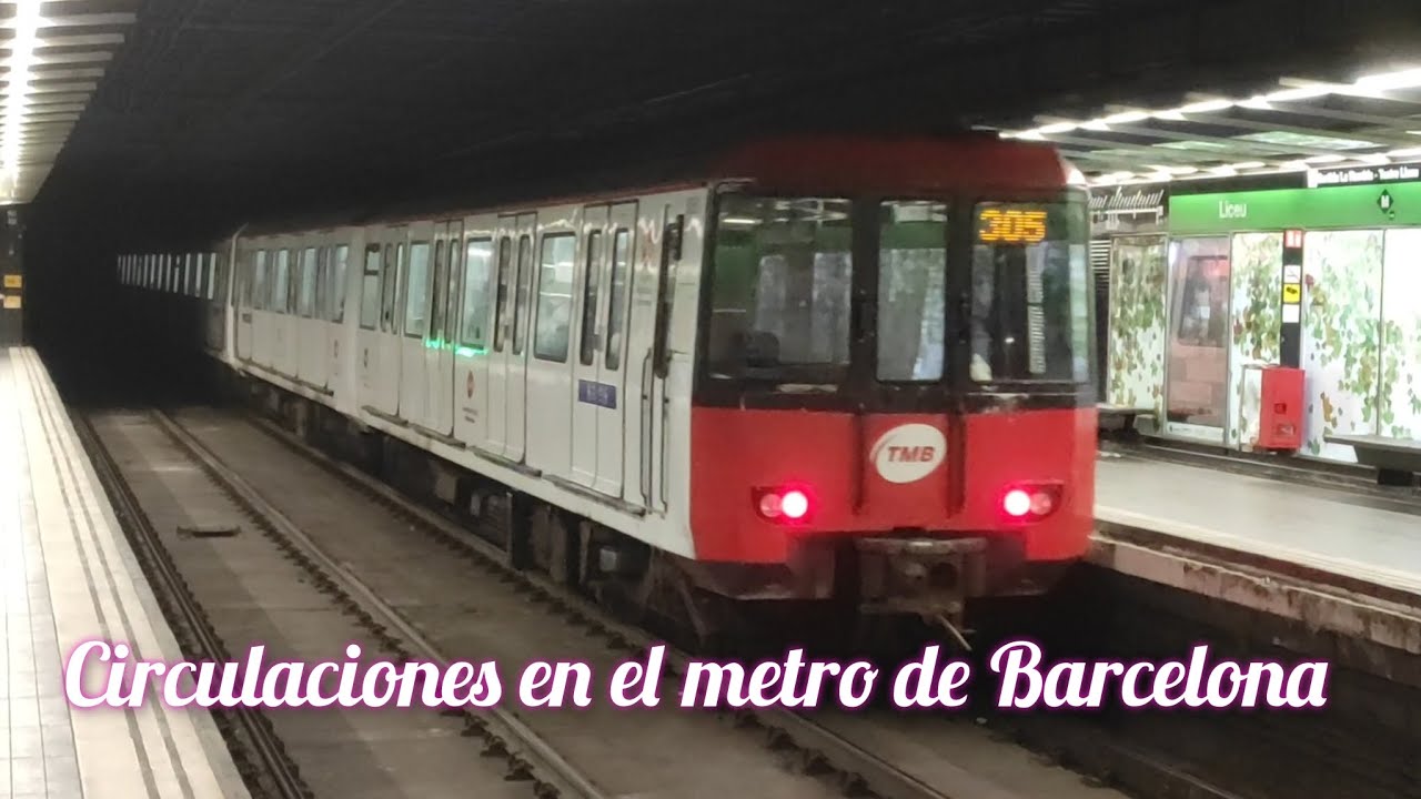 Metro de Barcelona: Circulaciones Diciembre de 2023 - Enero del 2024.
