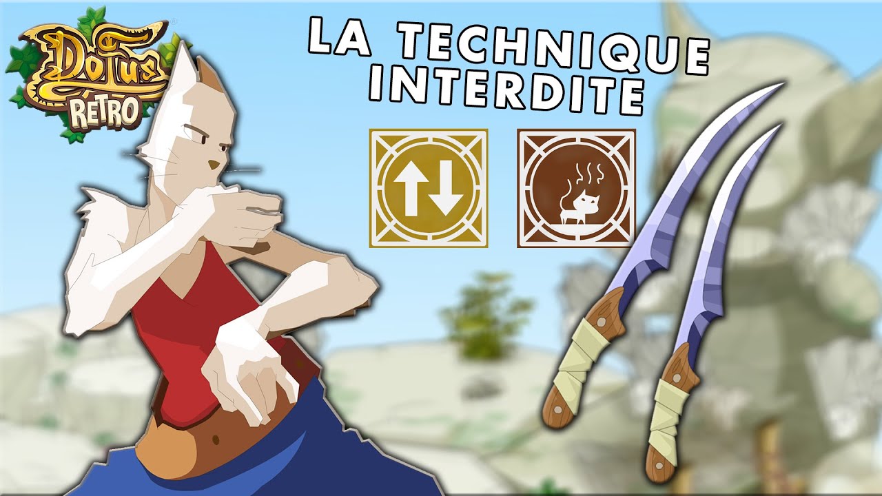 Un Ecaflip en Dagues Eudin utilise la technique interdite - PVP Dofus Retro