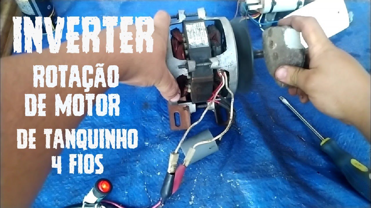 MOTOR DE TANQUINHO 4 FIOS MUDANDO SENTIDO DE ROTAÇÃO