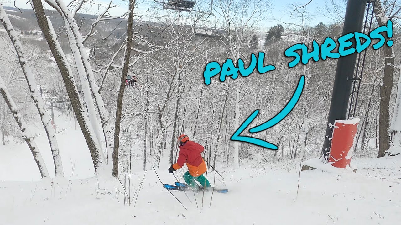 Skiing With The Man, The Myth, The Legend - Paul Underwood - Vlog E2 - Tyrol Basin